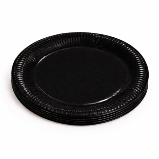 Paper Plates Black (10PCS)