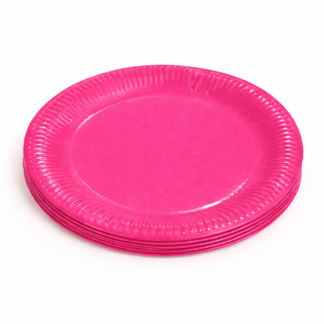 Cherise Pink Paper Plates (10PCS)
