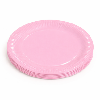 Light Pink Paper Plates (10PCS)