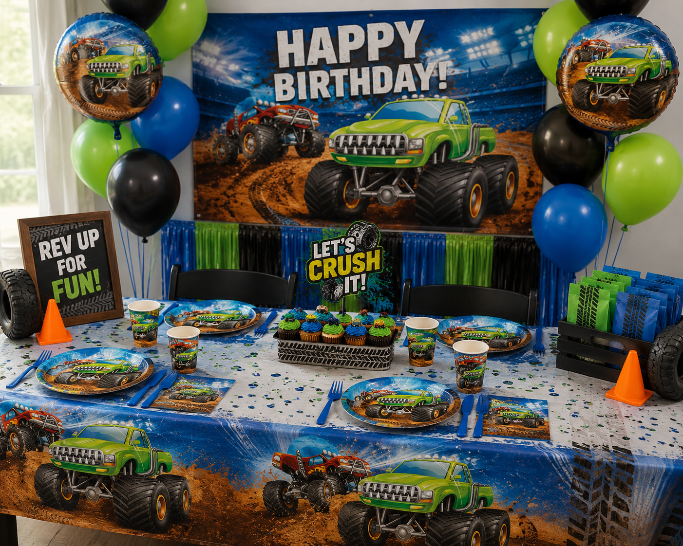Monster Truck Plates (7 Inch, 8 Pack) - Image 2